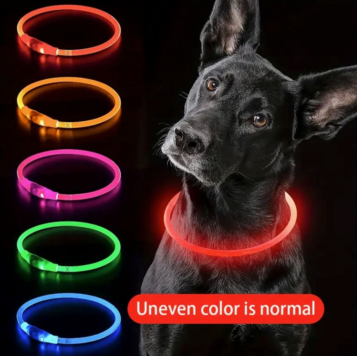 USB Rechargeable Glow Collar