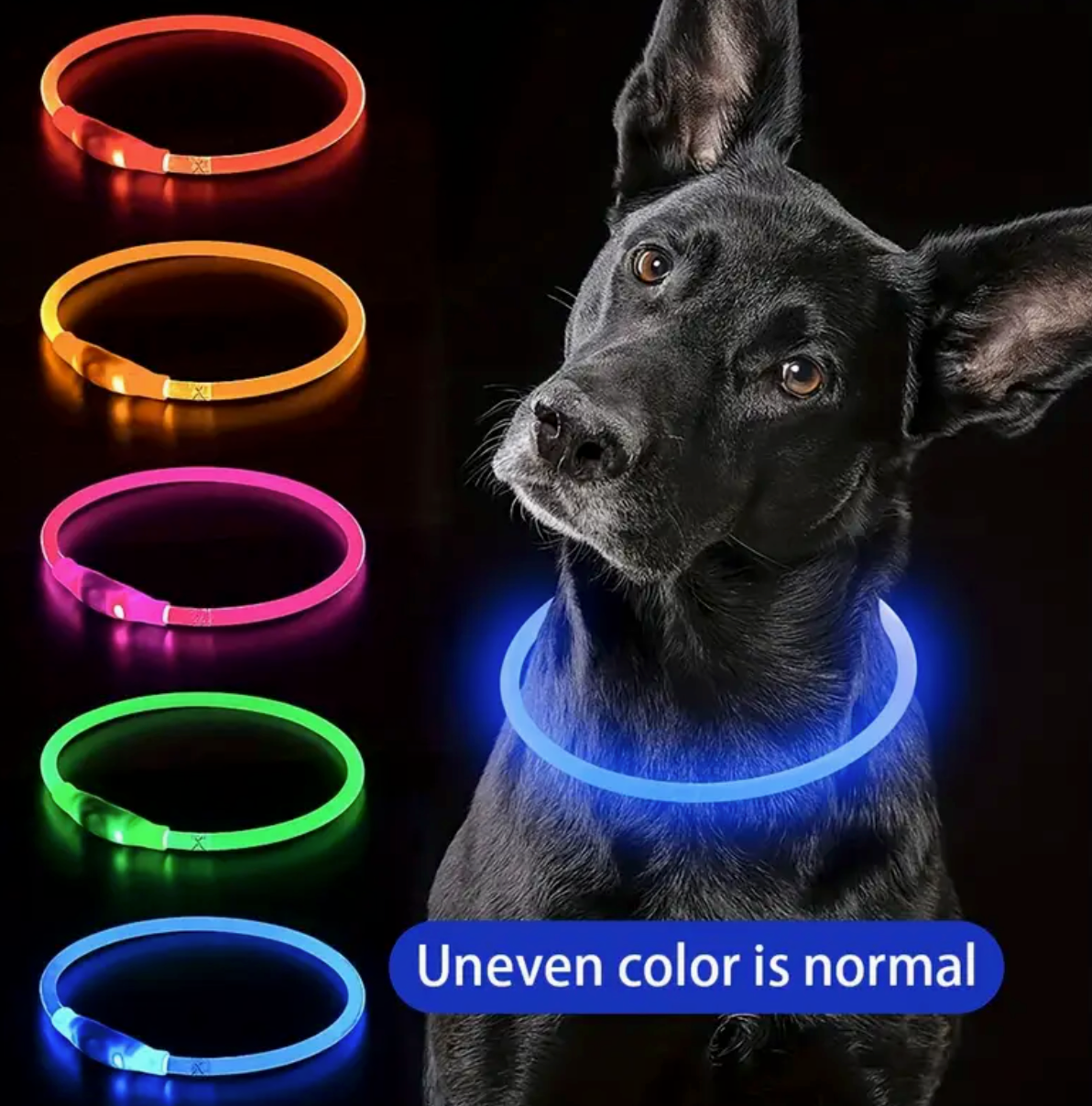 USB Rechargeable Glow Collar