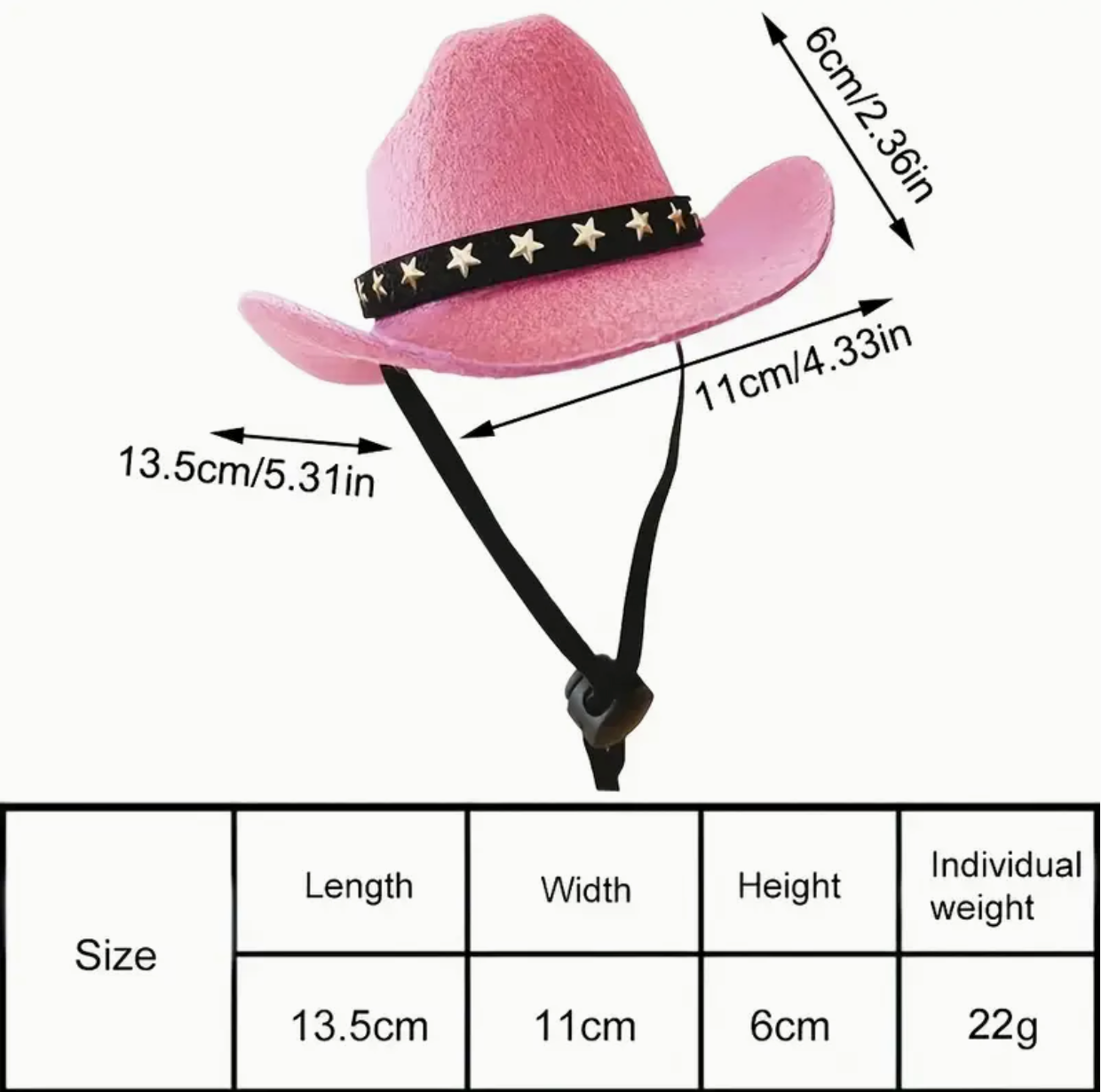 Cowboy/girl Hat Only-Brown-SMALL