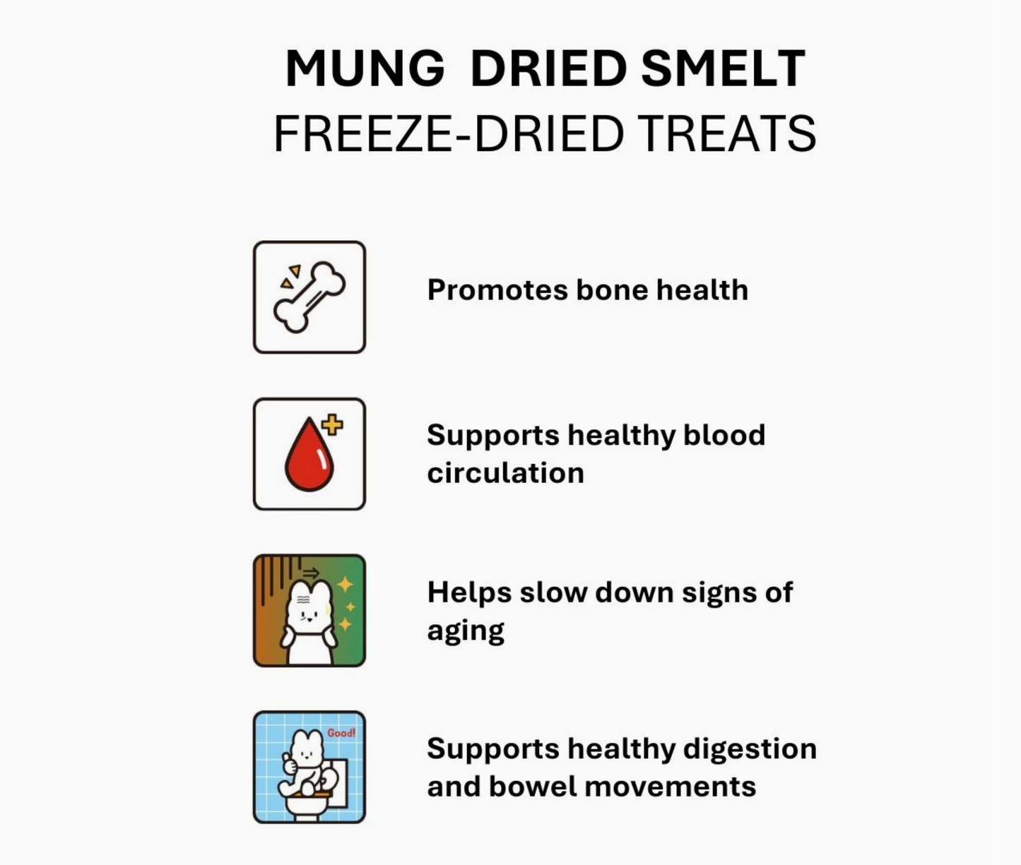 Freeze-Dried 100% Whole Smelt Treat