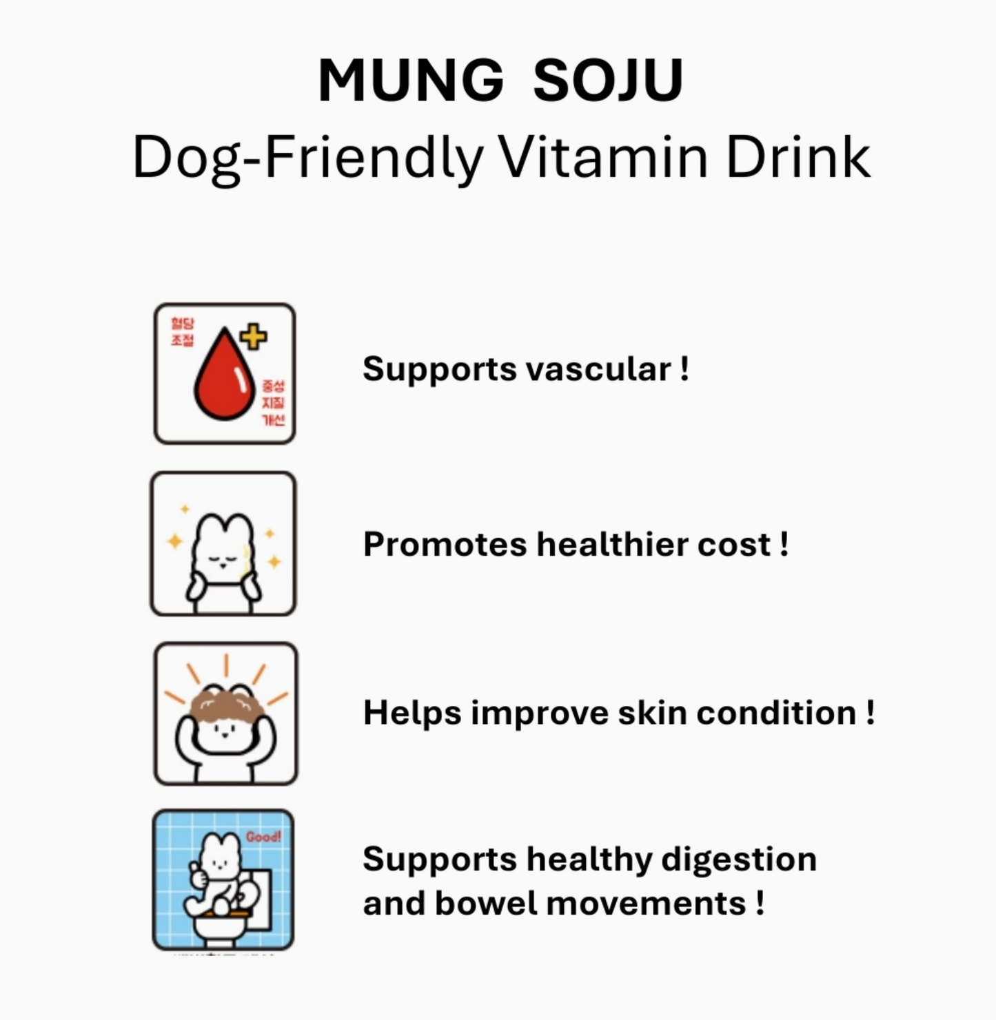 Soju For Dogs! Non-Alcoholic Vitamin Dog Soju