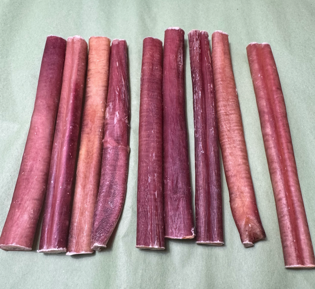 6"- 6 Pack- Medium -Low odour Bully Sticks (pairs well with Med Bully holder or Bully Lok)