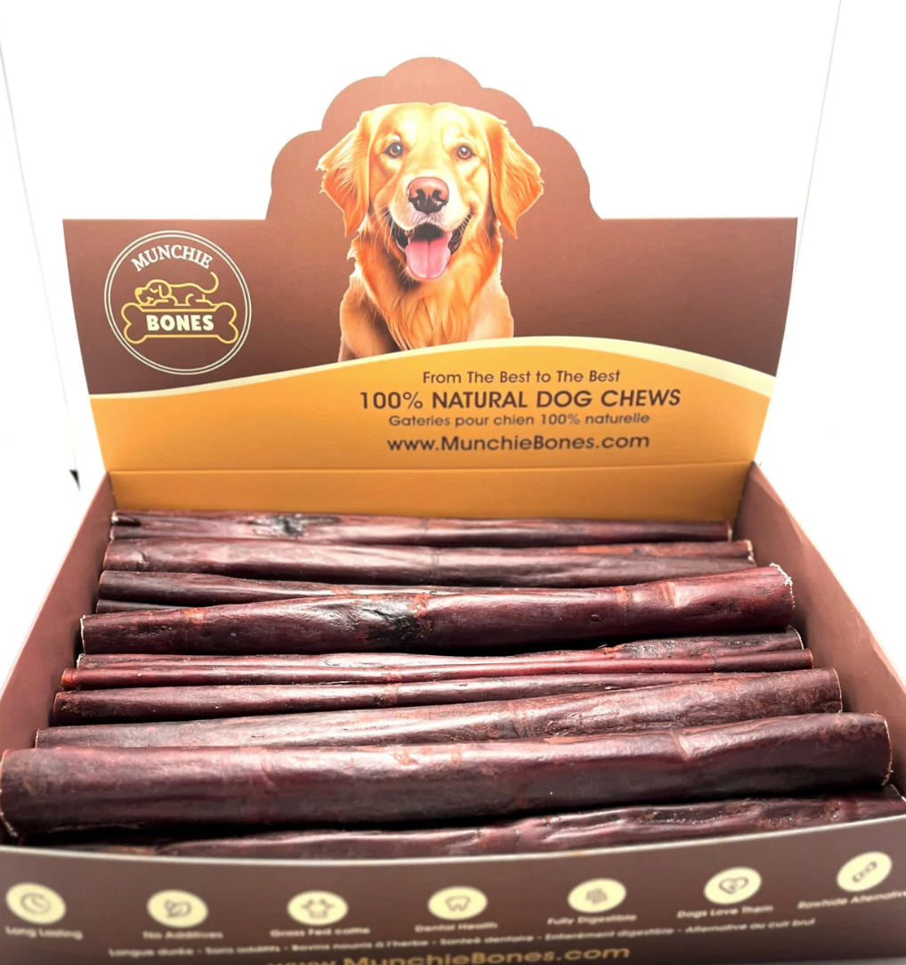 NEW!!! 12″- Beef LIVER GLAZED Collagen Stick