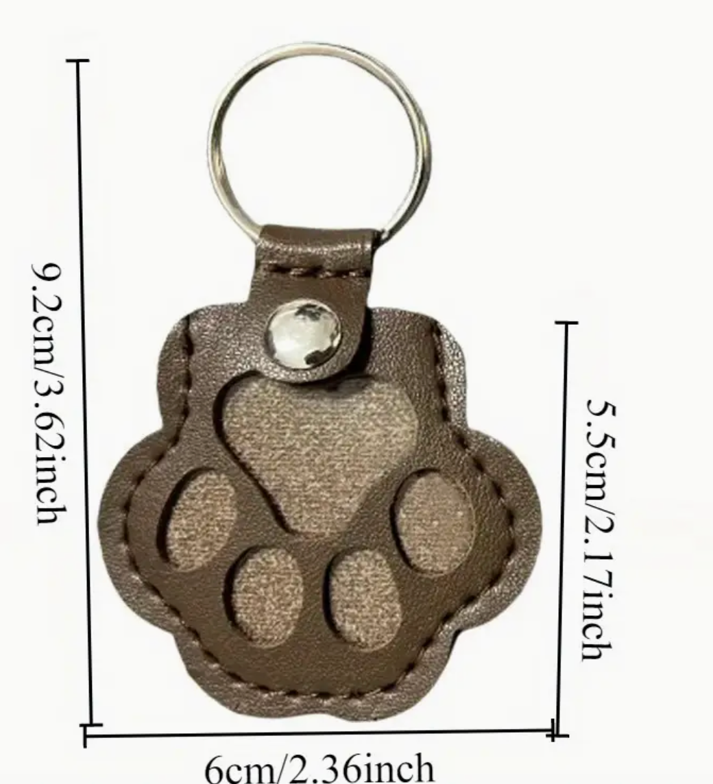 Paw Keychain or hair memorial Keychain
