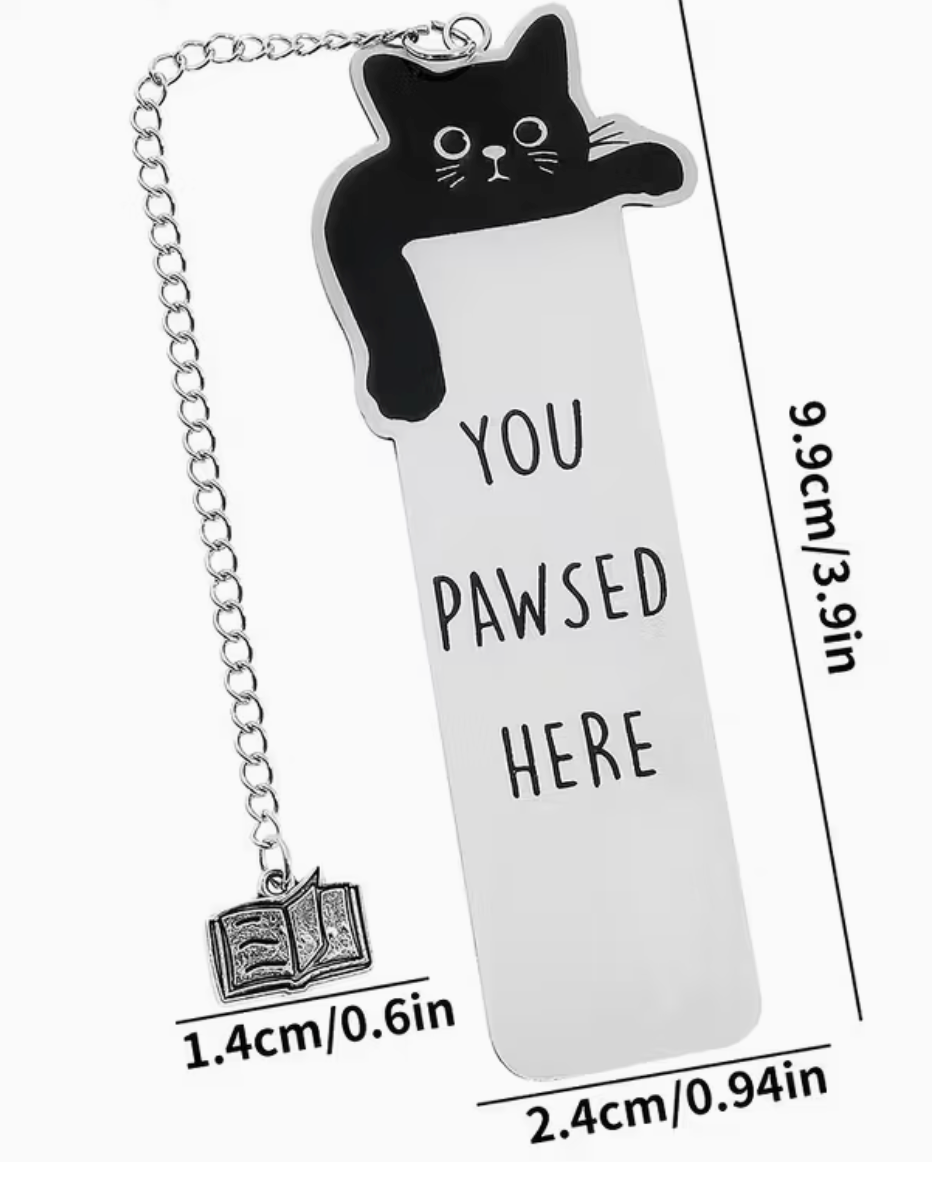 Cat You Pawsed here Bookmark