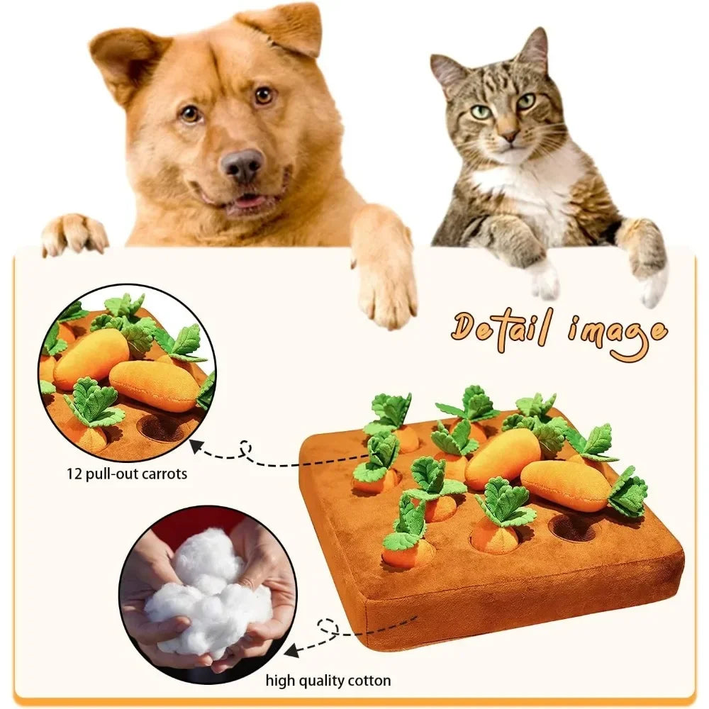 Carrot or Strawberry Snuffle Mat for Dogs and Cats