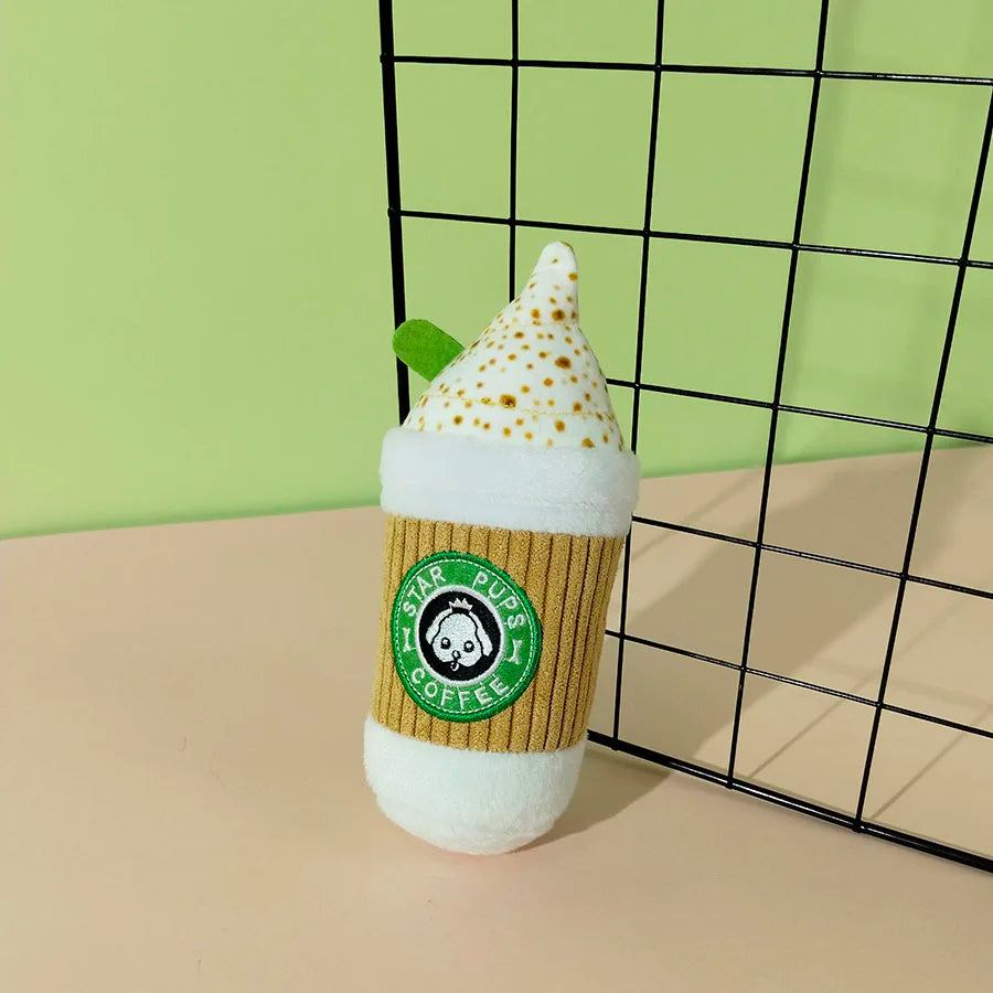 Starpups coffee cup squeak toy