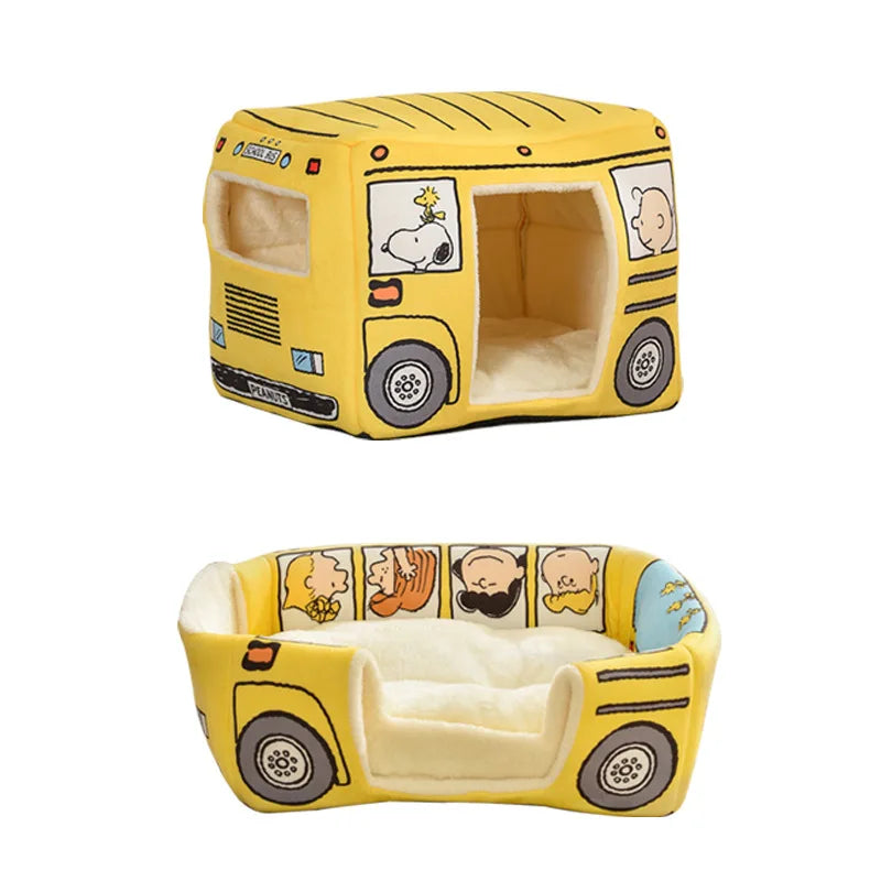 Peanuts Bus cat or small dog Nest