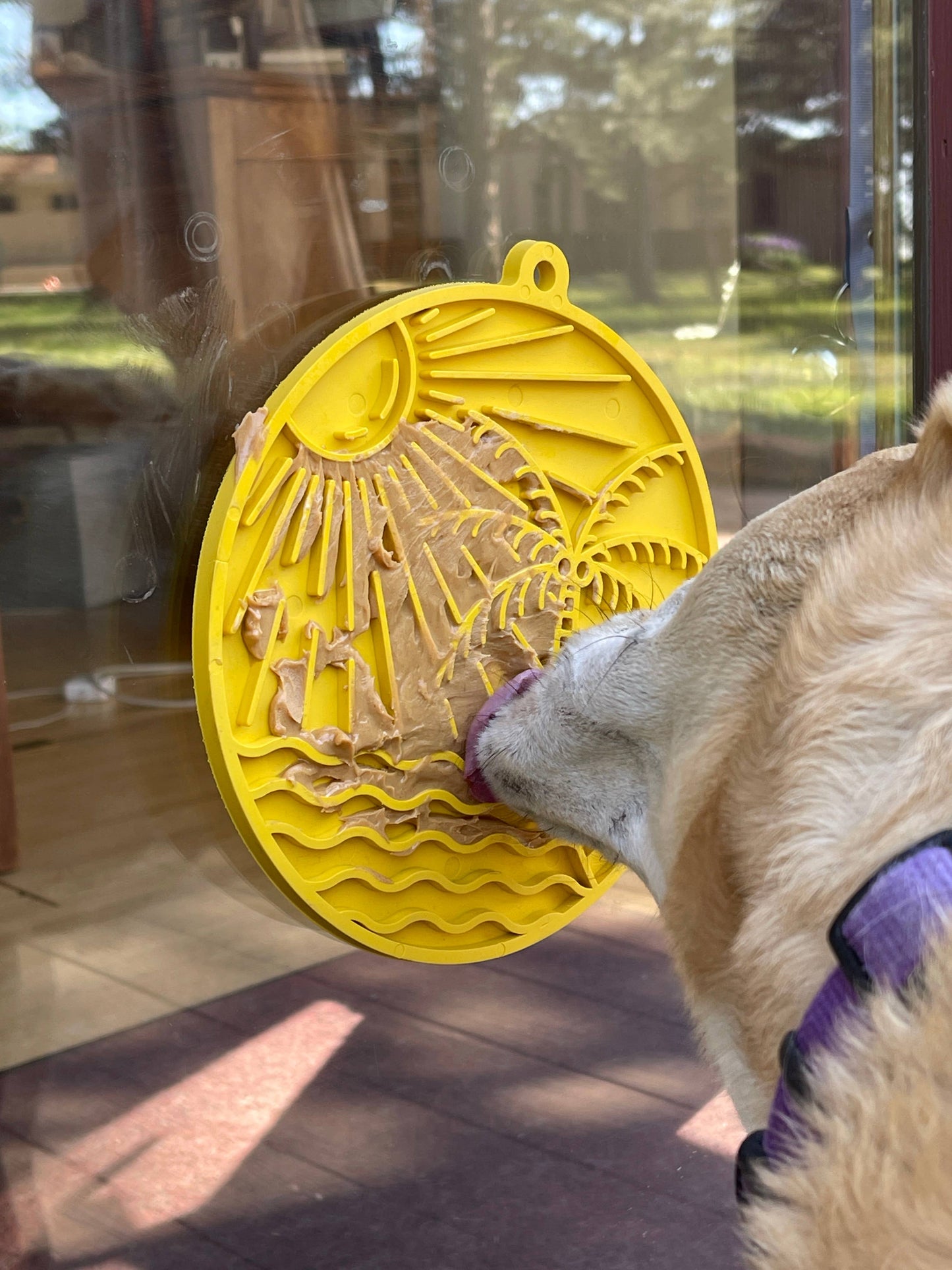 Sun n' Sea eMat Enrichment Lick Mat With Suction Cups: Yellow