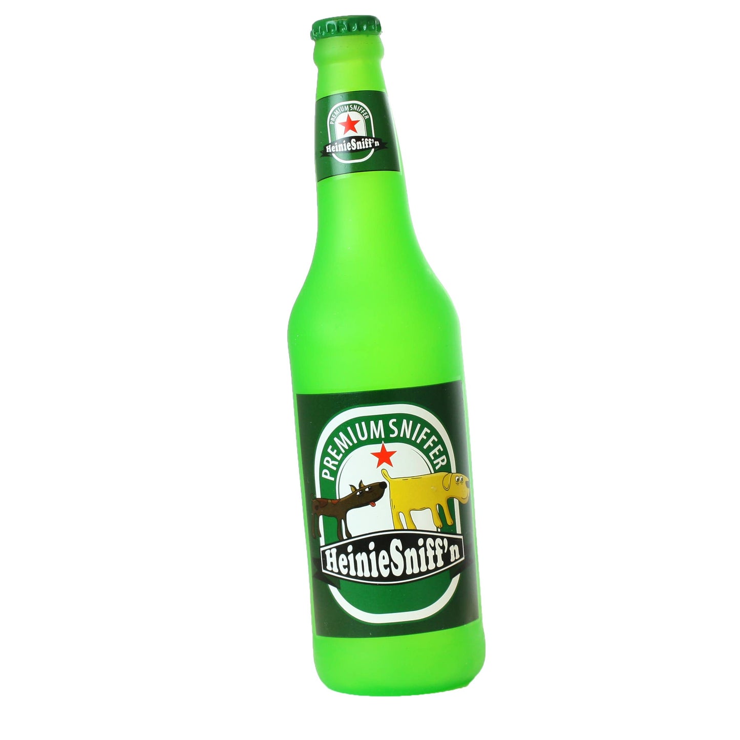 Silly Squeaker Beer Bottle Heinie Sniffn, Squeaky Dog Toy