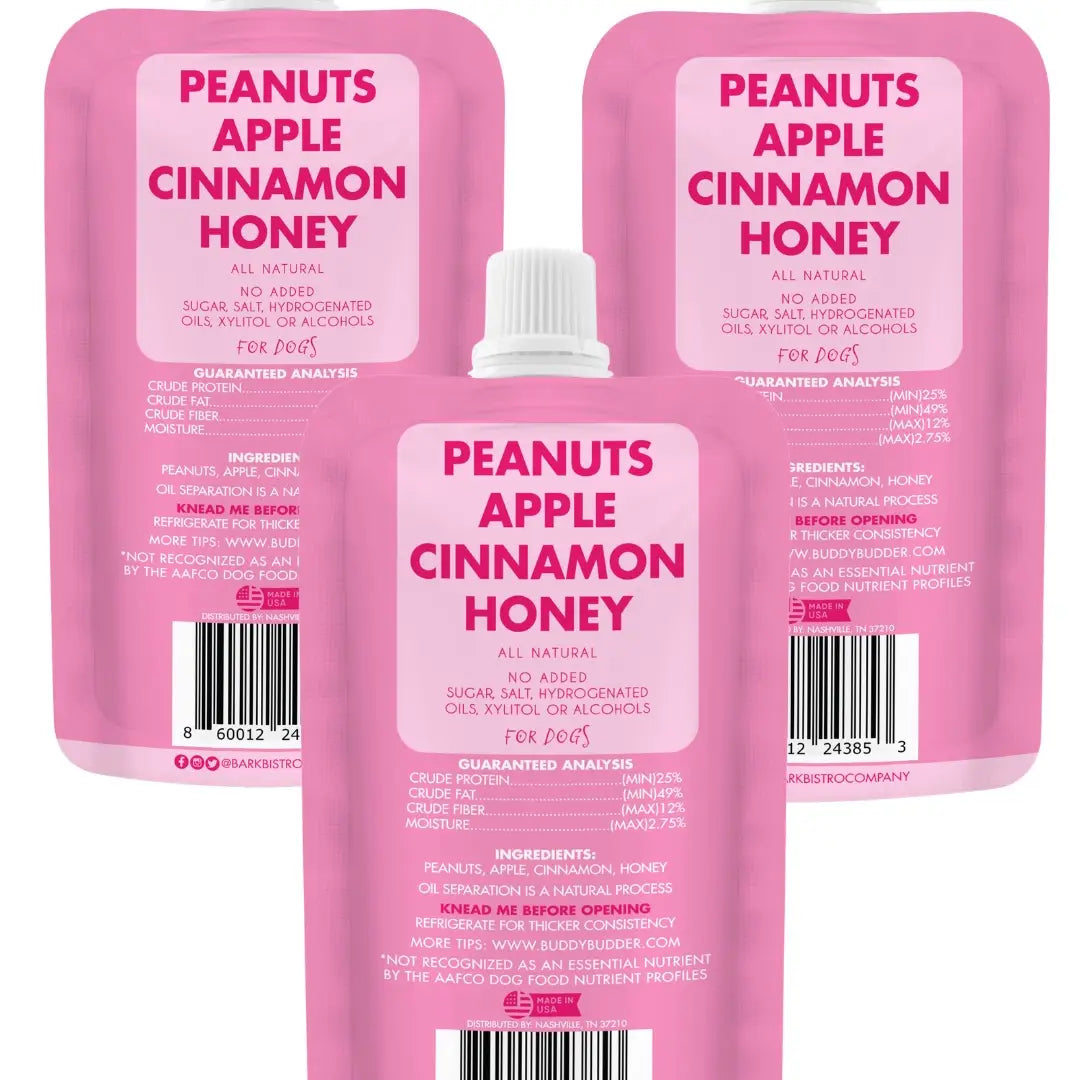 Healthy Dog Peanut Butter APPLE- ONE Squeeze pack