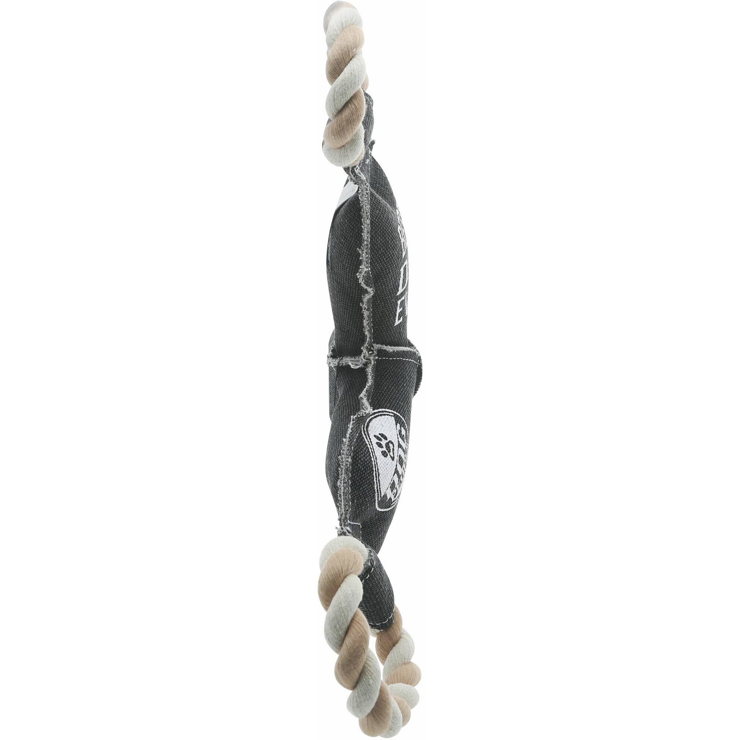 NEW!! Best Dog Ever - 12" Canvas Dog Toy on Rope