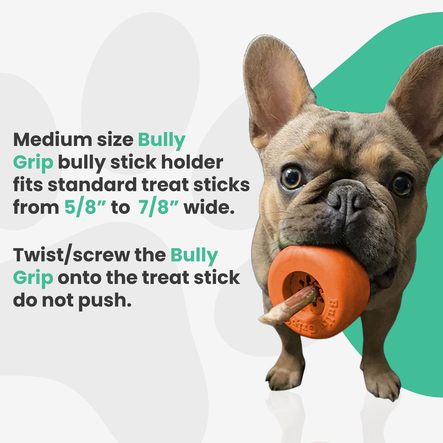 MEDIUM - Bully Stick Holder (pairs well with our 'Thick' Bully Sticks)