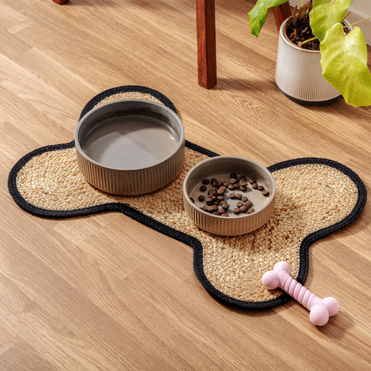 Loxley Pet Placemat - Stylish and Functional - Black Edge