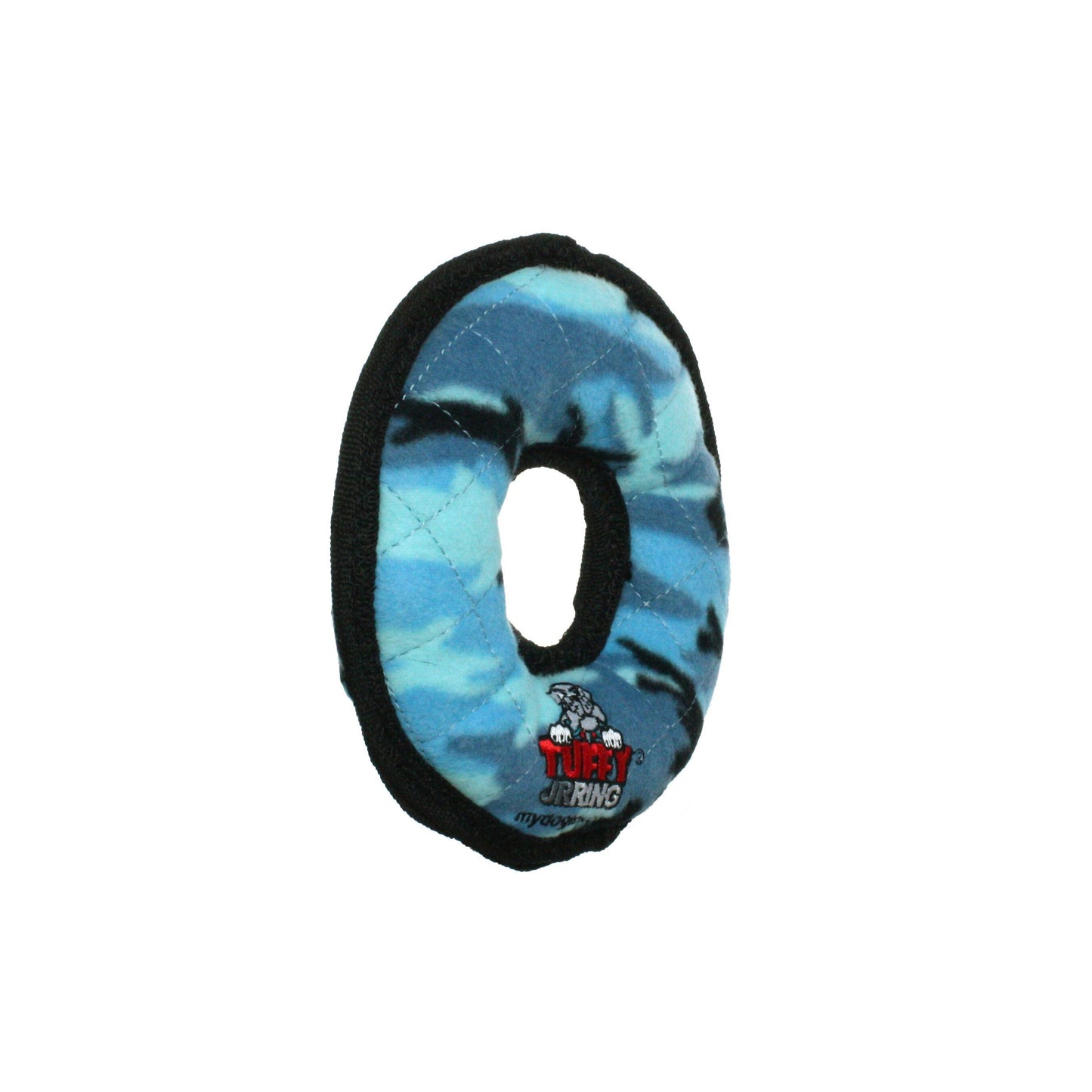 Tuffy Jr Ring - Camo Blue, Durable, Squeaky Dog Toy