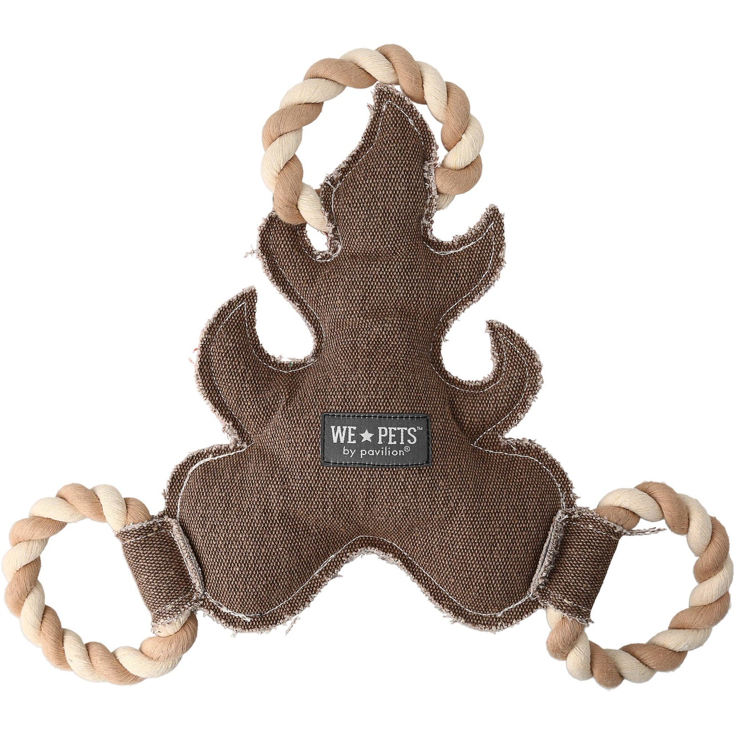 NEW!! Camping Dog - 12" Canvas Dog Toy on Rope