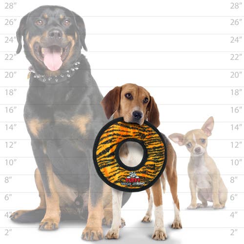 Tuffy Mega Jr Ring Tiger, Durable, Tough