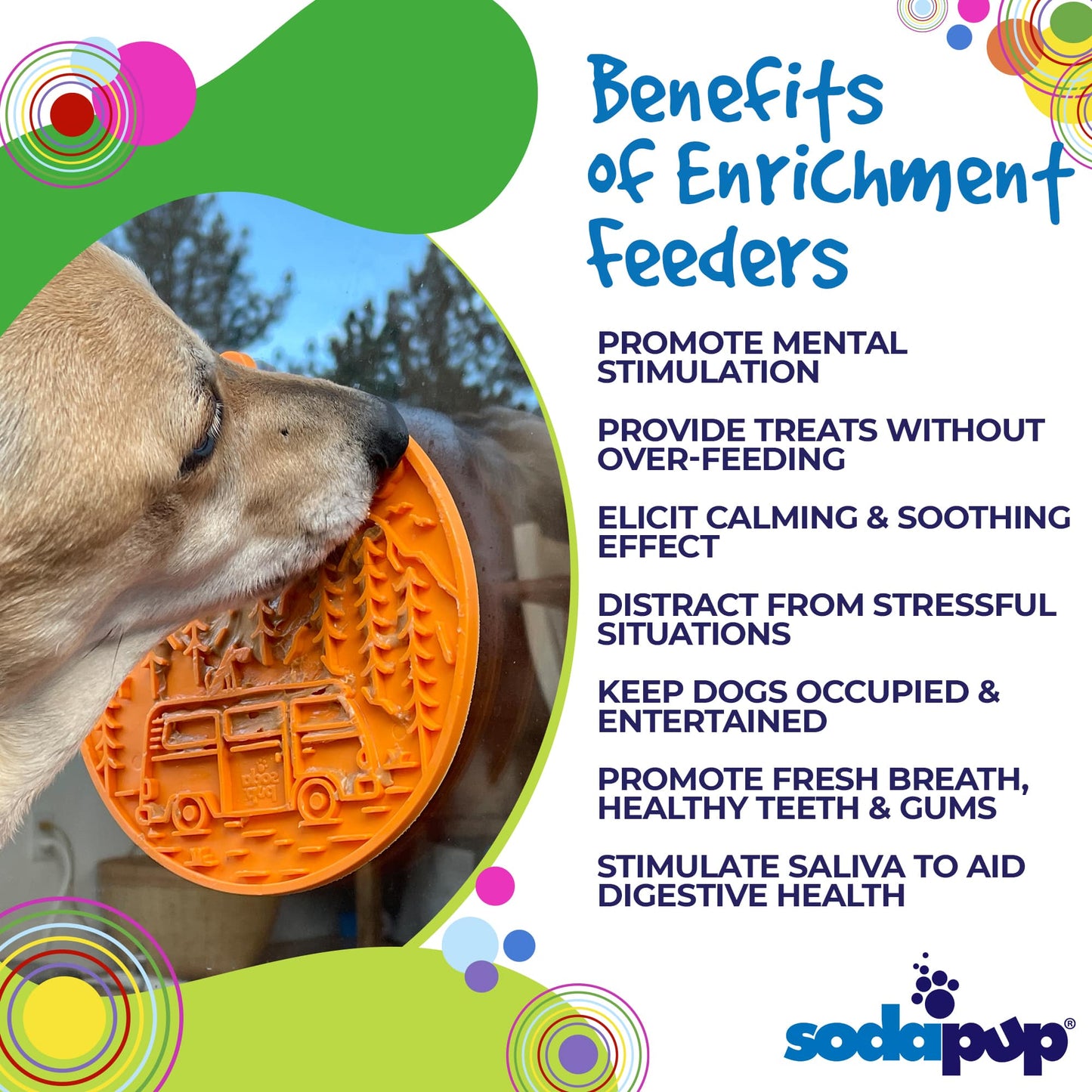 Orange Camp eMat Enrichment Lick Mat With Suction Cups:
