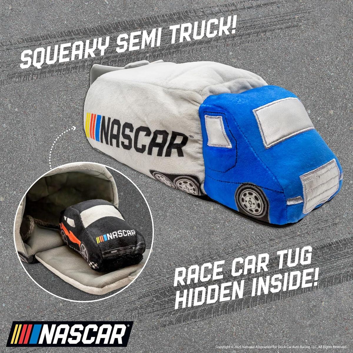 NASCAR Semi Truck and Race Car