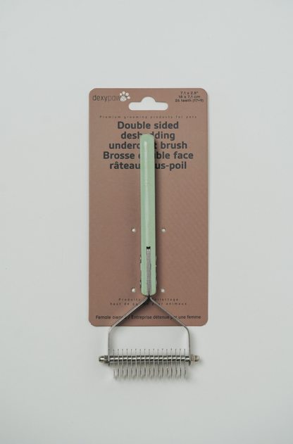 Double Sided Deshedding Undercoat Brush