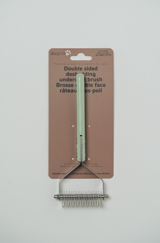 Double Sided Deshedding Undercoat Brush