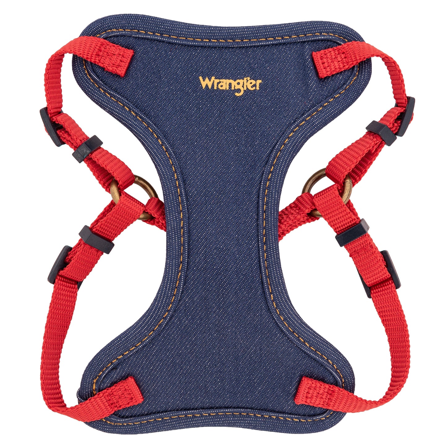 Wrangler Denim Dark Wash Harness/Collar/Lead Set
