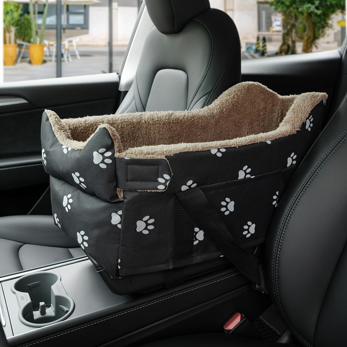 Paw Print console Travel Assist Seat