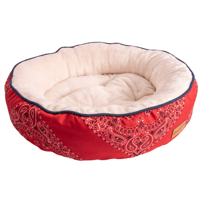 Wrangler Red Bandana Cuddler Bed