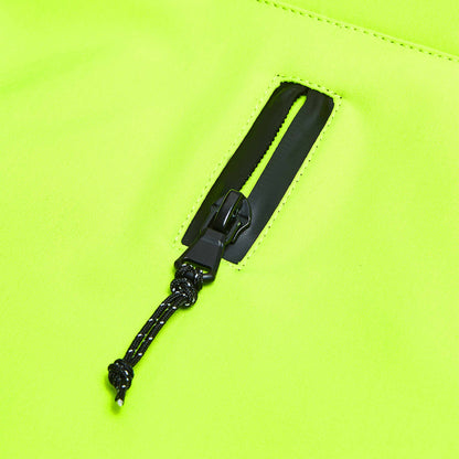 Waterproof Reflective Dog Softshell Jacket: Neon Yellow