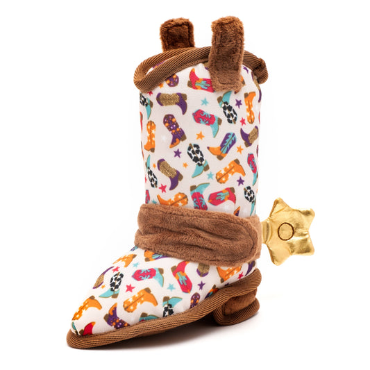Wild Wild West Boot Toy: Beige / Large