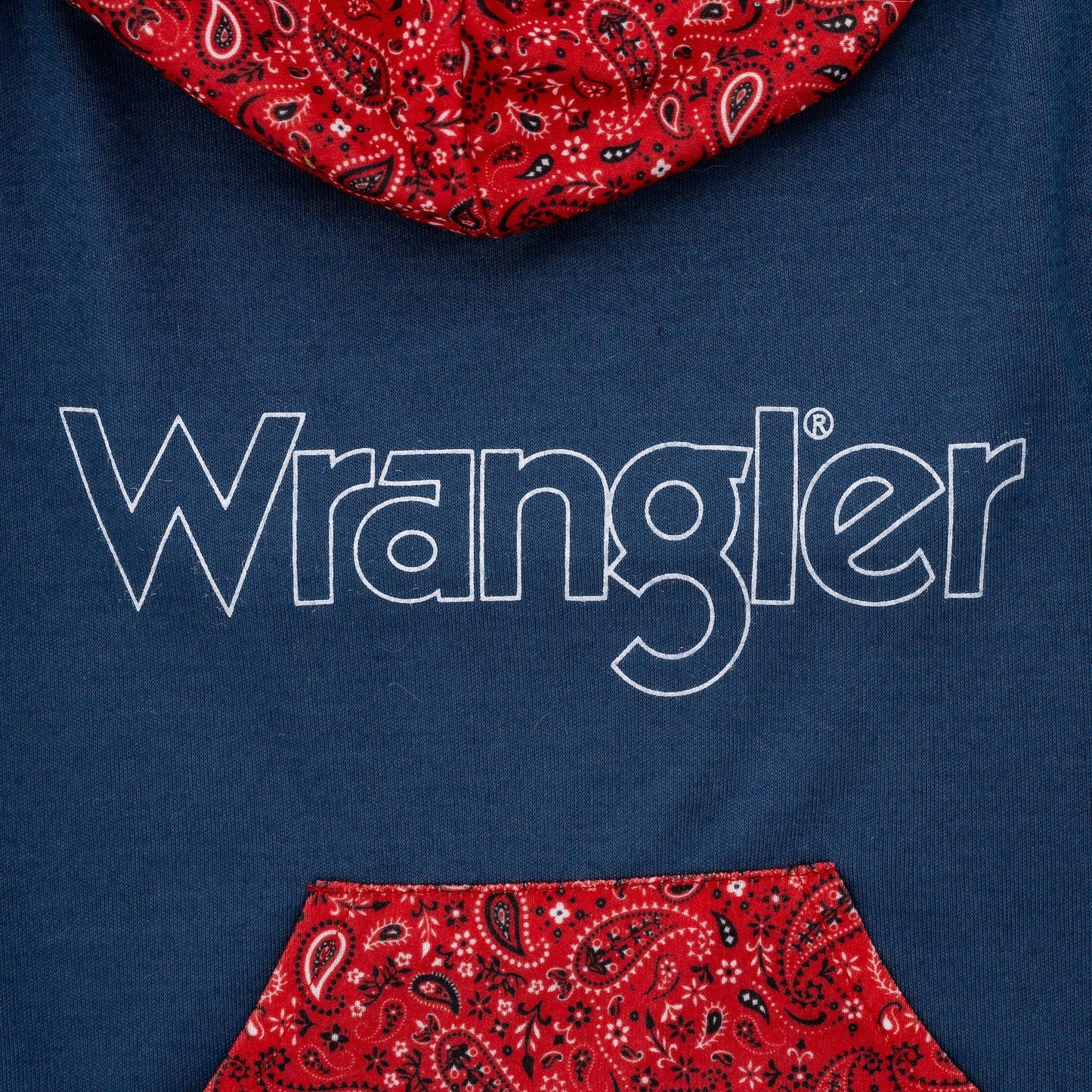 Wrangler Red Bandana Hoodie