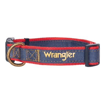 Wrangler Denim Dark Wash Harness/Collar/Lead Set