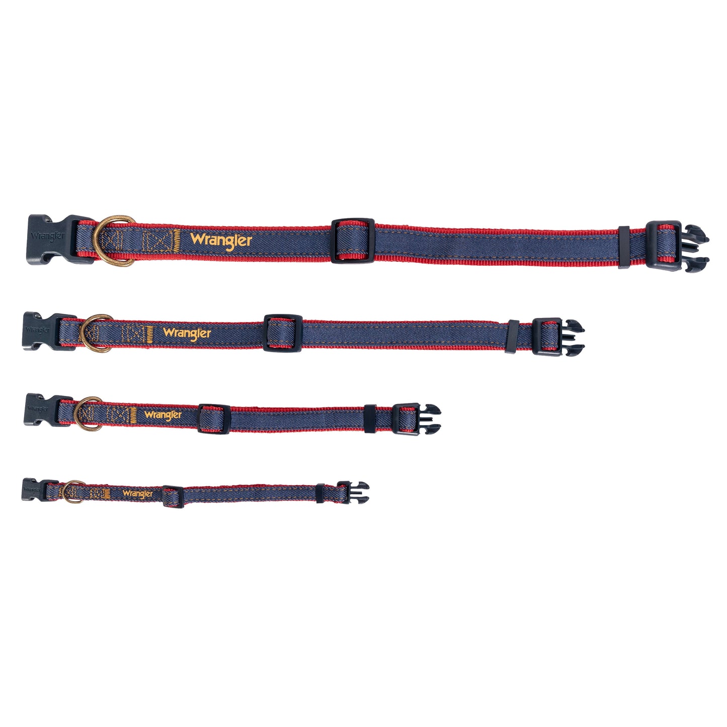 Wrangler Denim Dark Wash Harness/Collar/Lead Set