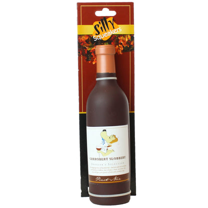 Silly Squeaker Wine Grrrobert Slobbery, Squeaky Dog Toy