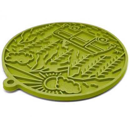 Green Camp eMat Enrichment Lick Mat With Suction Cups