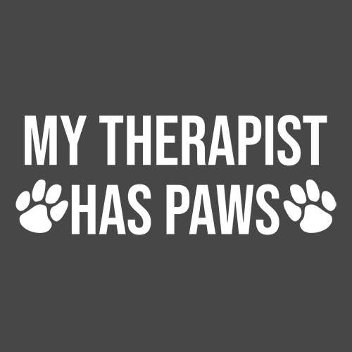 My Therapist Has Paws unisex: Coral