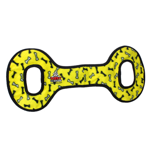 Tuffy No Stuff Ultimate Tug-O-War - Yellow, Squeaky Dog Toy