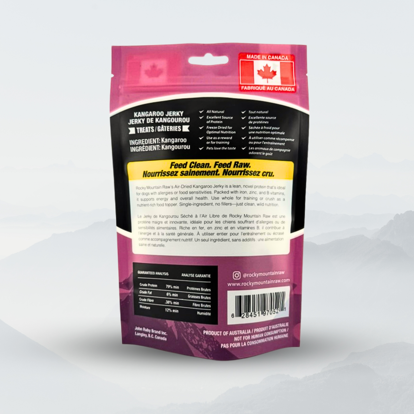 Air-Dried Kangaroo Jerky 50g