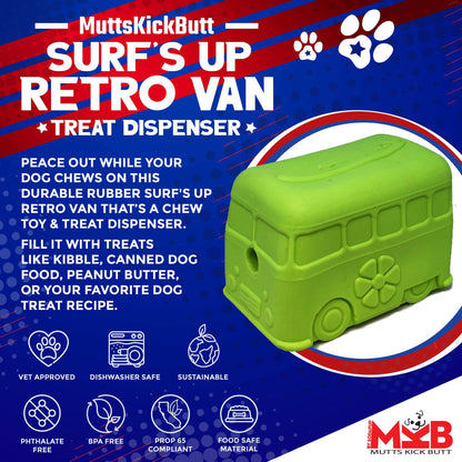 Retro Van Chew Toy & Treat Dispenser - Green: Green