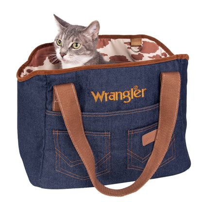 Wrangler Tote Pet Carrier Dark Blue