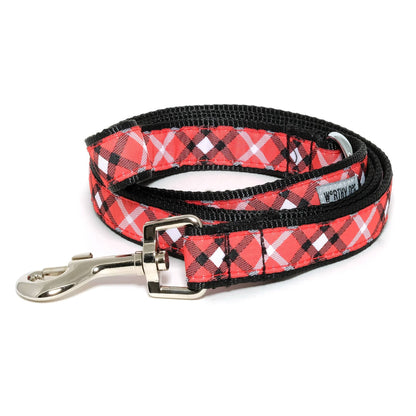 Plaid Leash/Lead: Hot Pink