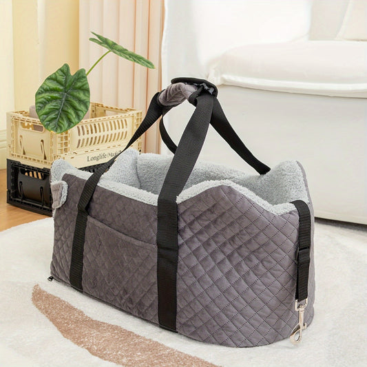 Elevated Console Deluxe Dog Booster Car Seat - Supports Up to 15 lbs