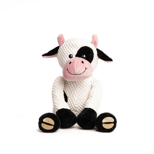 Floppy Cow Plush Dog Toy: Small 11"