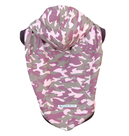 Bamboo Dog Hoodie - Pink Camouflage