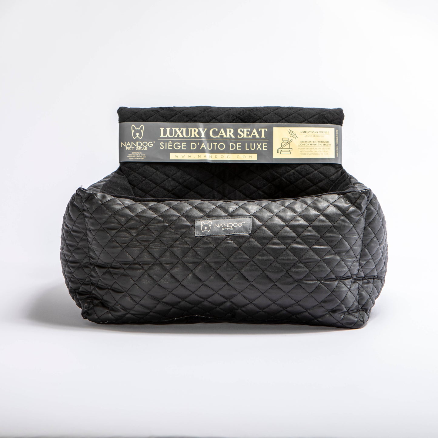 Coming Soon: NANDOG Car Seat Quilted -BLACK