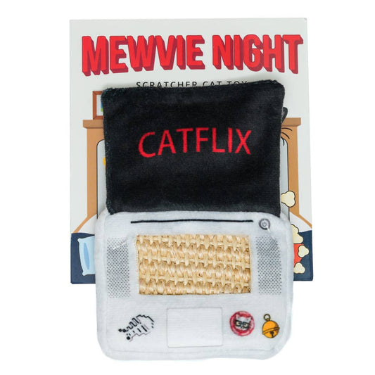 Mewvie Night Catnip Laptop Scratcher