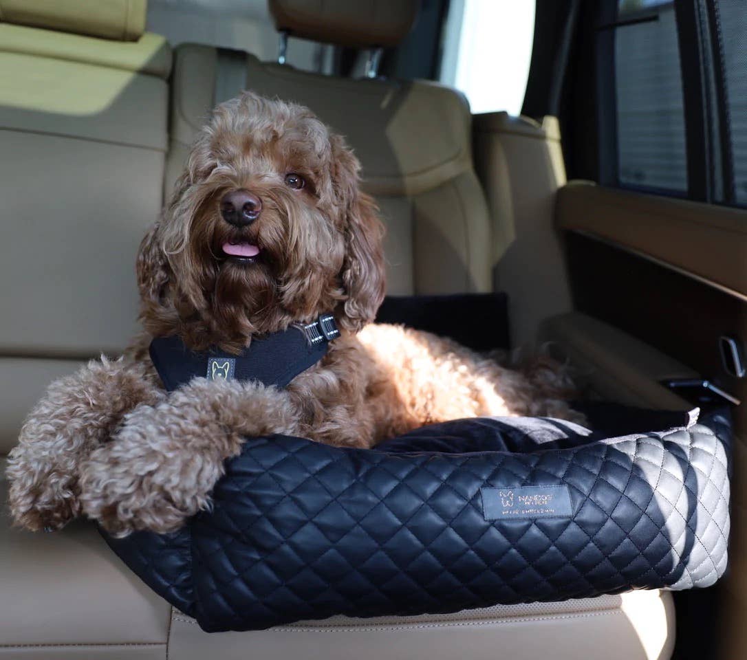 Coming Soon: NANDOG Black quilted Car Seat-LARGE