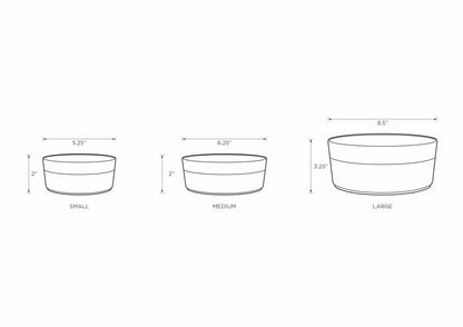 Classic Food White Pet Bowl: Medium