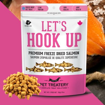 Wild Salmon Freeze-Dried Pet Treats: High-Protein & Natural