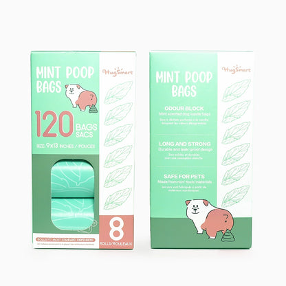 Mint Poop Bags 8 Rolls